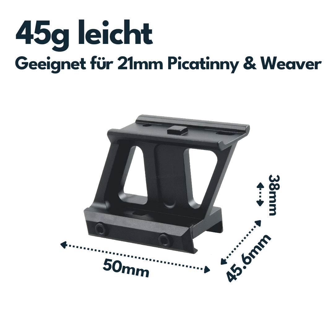 Vector Optics MAV-P15 Montage für Aimpoint Micro Footprint, 21mm Picatinny, h=38mm
