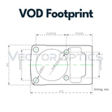 Vector Optics SCRA-71 Montage mit MOJ (RMR) Footprint, 21mm Picatinny, h=28mm