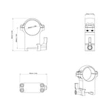 Vector Optics Stahl-Schnellmontage für 30mm Tubus, 21mm Picatinny/Weaver in verschiedenen Höhen