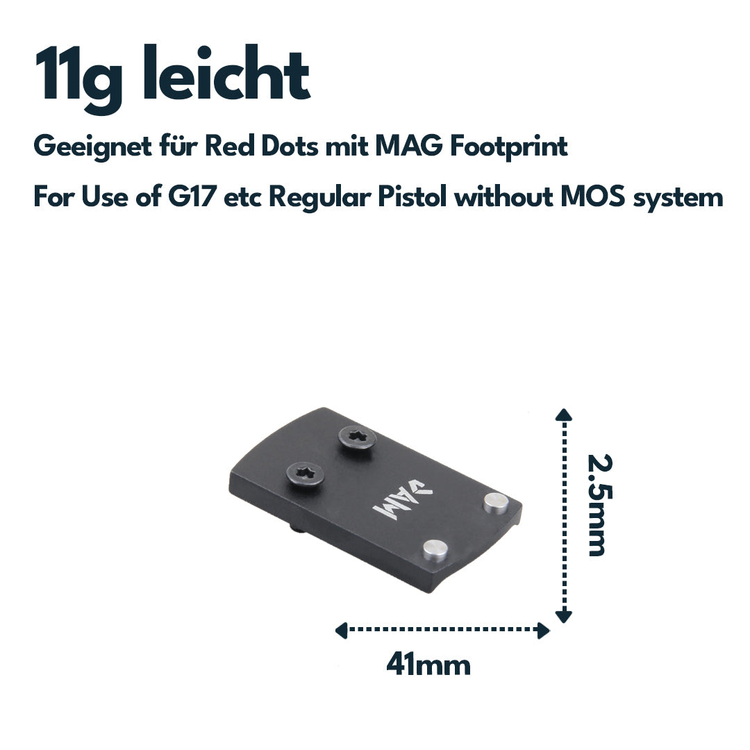 Vector Optics SCRDM-09 Glock Montage für Reflexvisiere mit MAG (SHIELD) Footprint