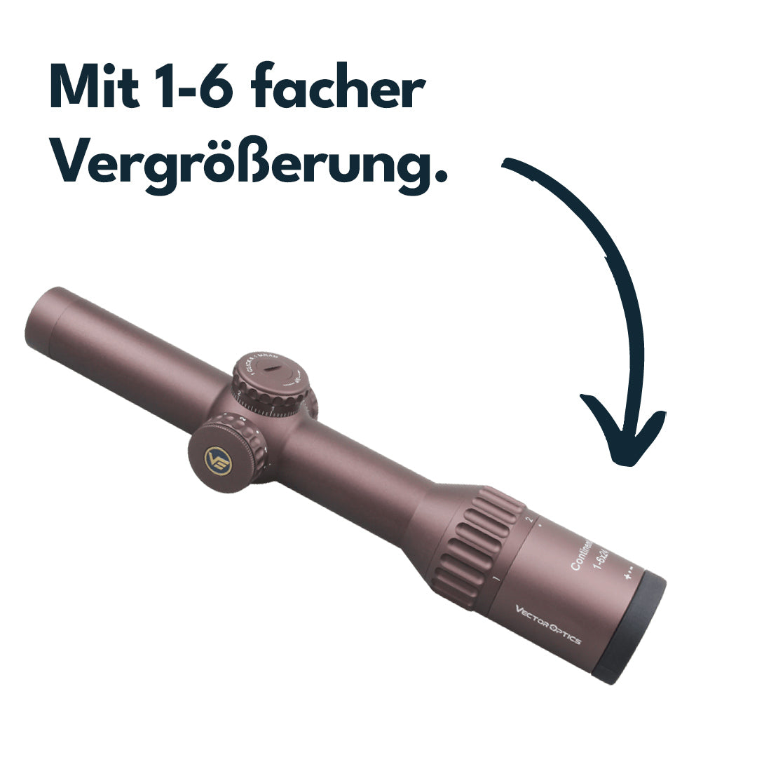 Vector Optics SCOC-34 Continental x6 1-6x24 Coyote FDE – Vector