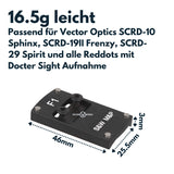 VECTOR OPTICS SCRDM-06 Montage für S&W M&P passend für Mini-Reddot Montagen Vector Optics 