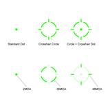 Vector Optics SCRD-GM68 Frenzy FA 1x17x20 GMR Multi-Reticle Green Dot