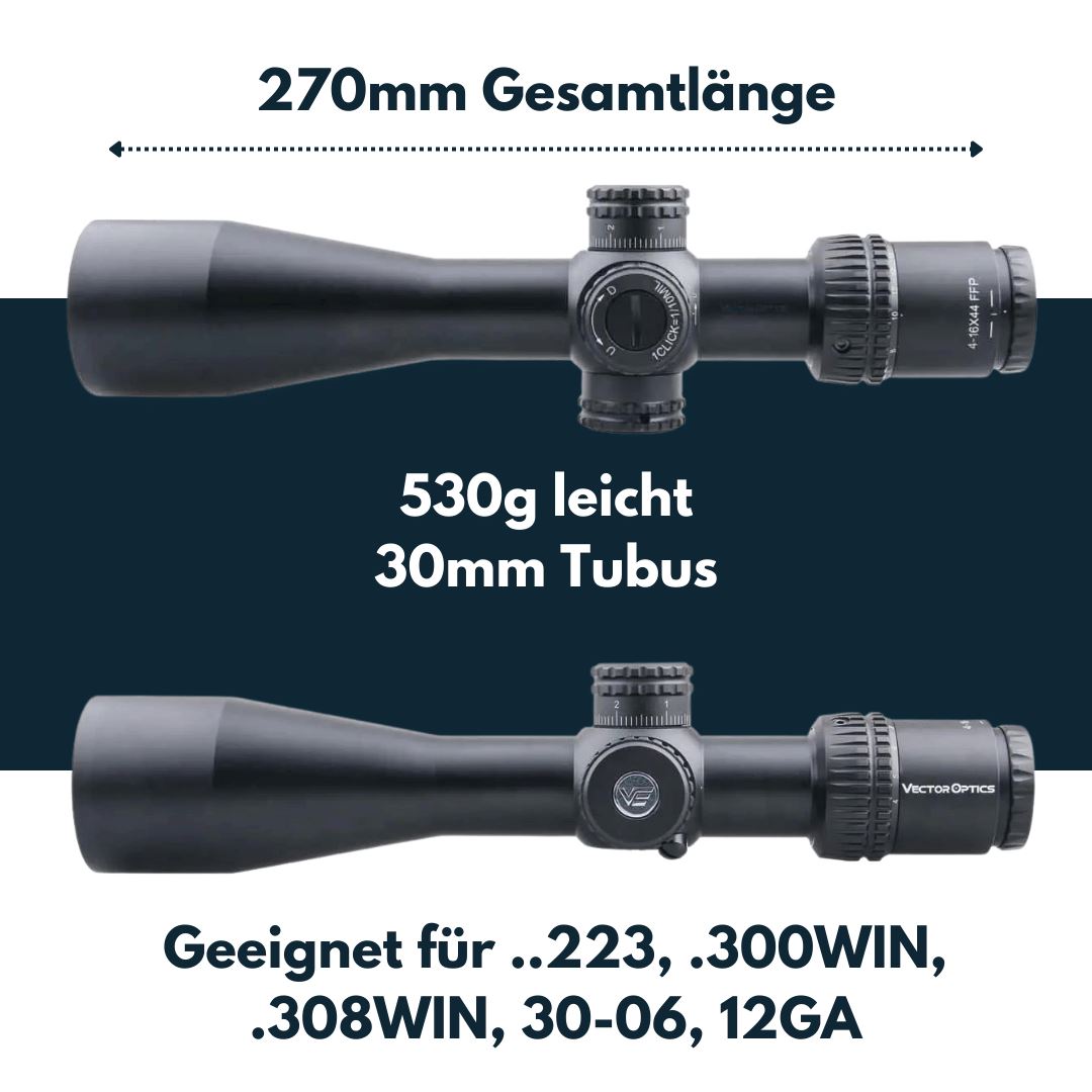 Vector Optics SCFF-22 Veyron 4-16x44FFP 21mm Picatinny