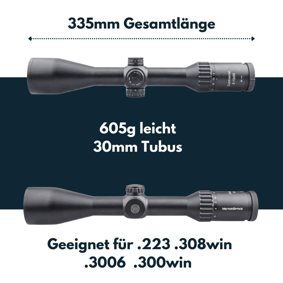 Vector Optics SCOM-15 Continental x6 2-12x50 G4 Hunting