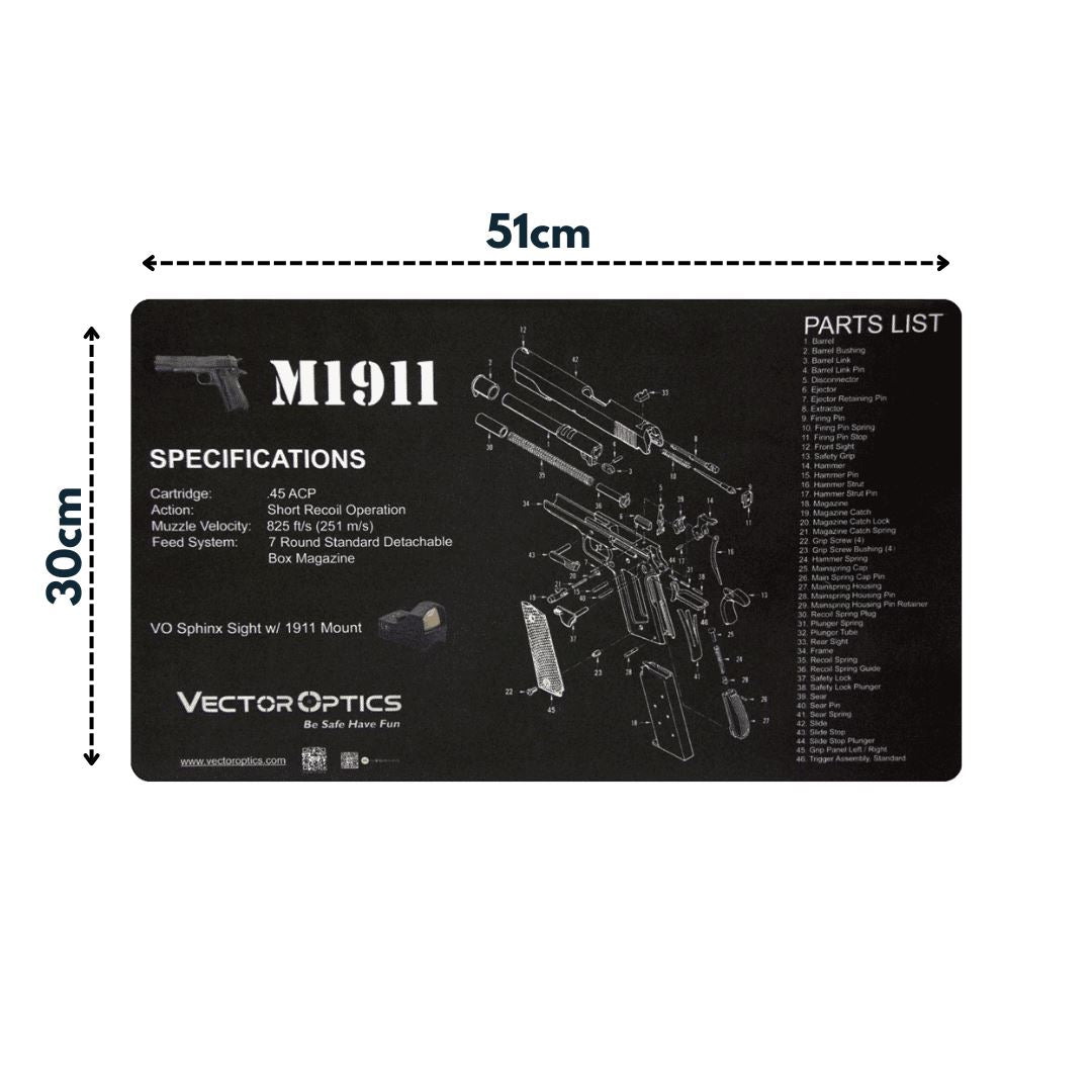 Vector Optics SCBM-03 M1911 Reinigungsmatte Waffenpflege Vector Optics 